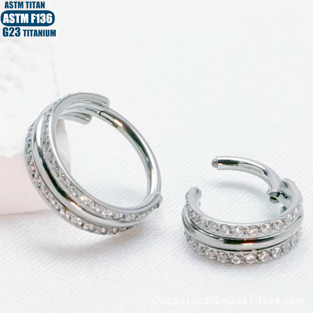 Pointed titanium steel lip stud product view
