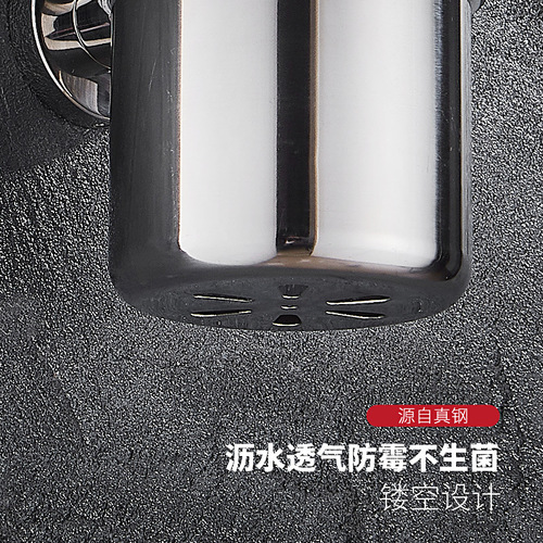 304 stainless steel toilet brush set no punching bathroom toilet brush holder wall hanging toilet brush