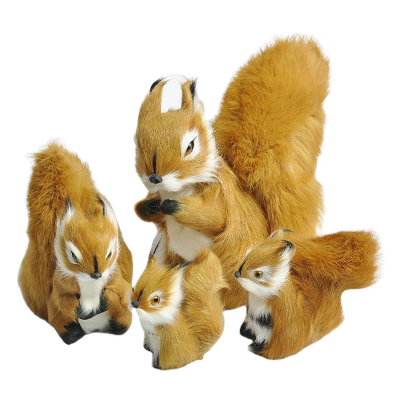 Lana-como ardilla de juguete ardilla modelo creativo de juguete para niños 10 yuanes ventas en la tienda