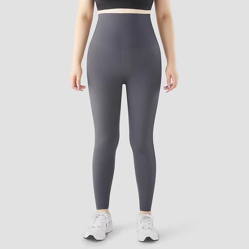 Plus tamaño más tamaño pantalones de tiburón desgaste exterior de las mujeres primavera y otoño delgada cintura alta cadera levantamiento vientre contratación flaco Barbie pantalones recortados Leggings
