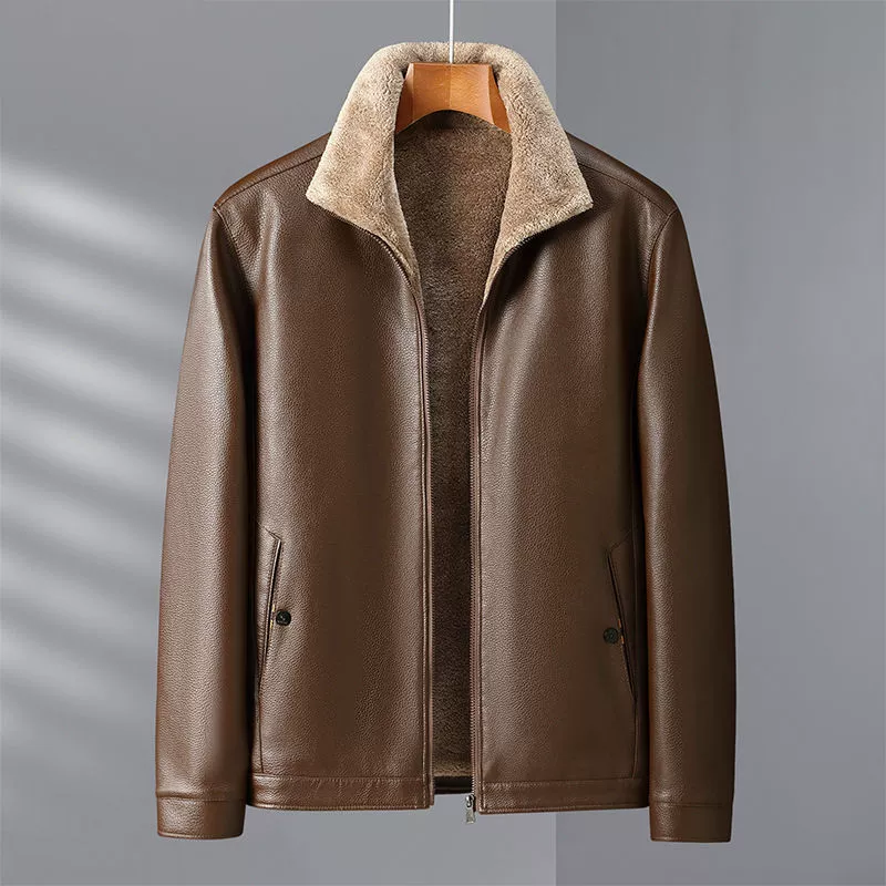 Demi-season warm down jacket, for middle age