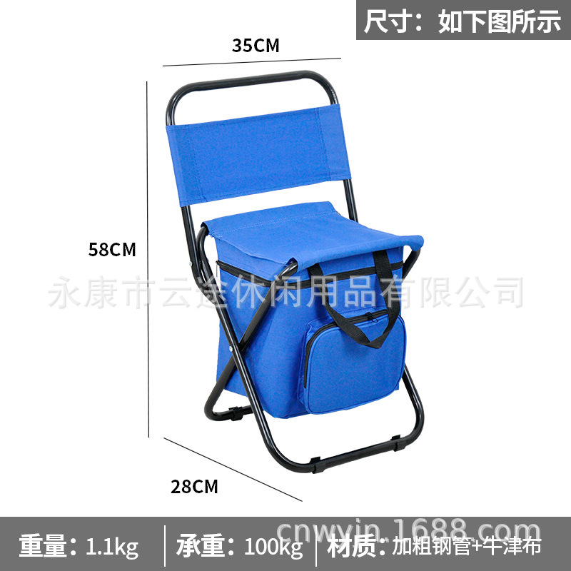 대형 로얄 블루 스팟 아이스백 스타일