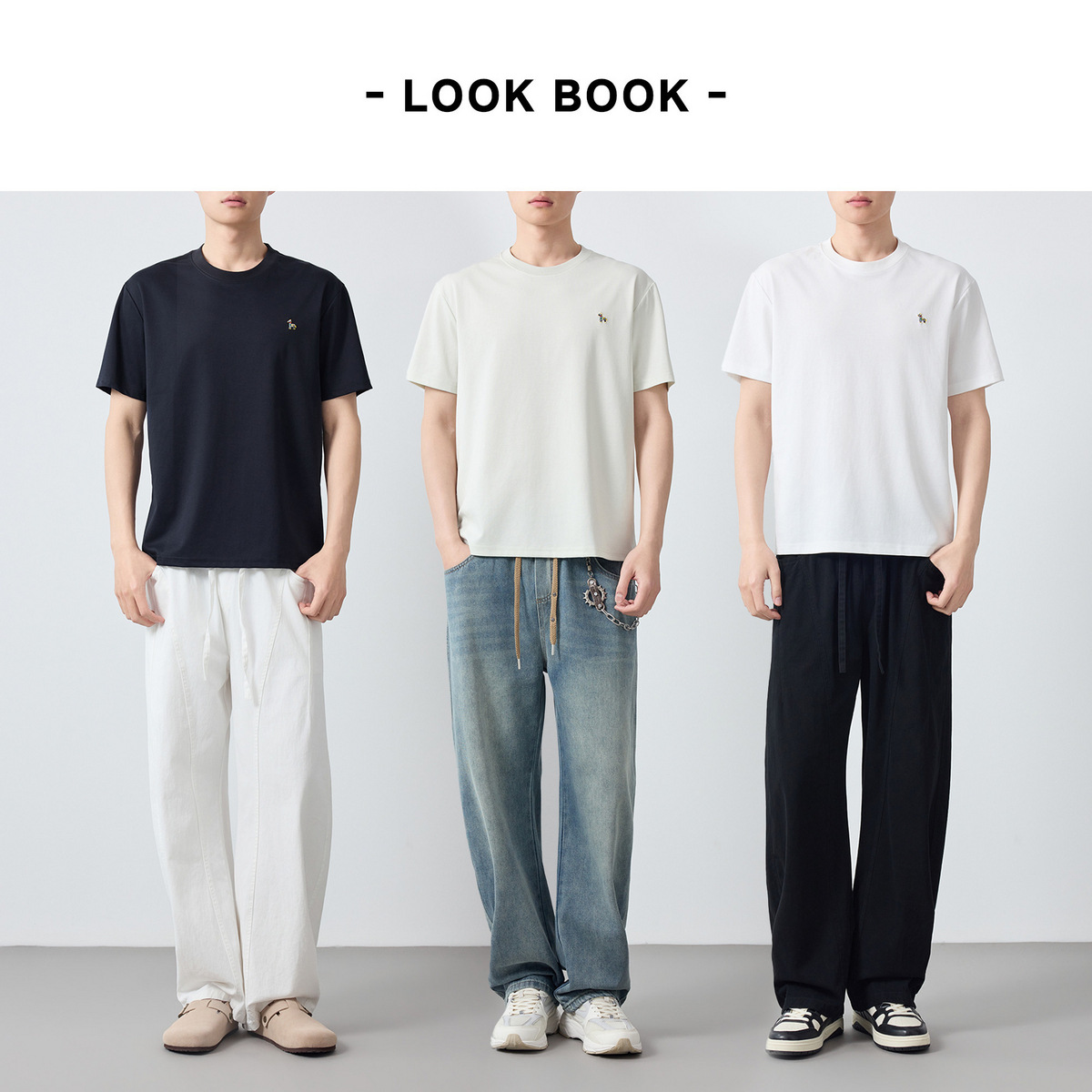 New High-quality Men's Embroidered Short Sleeved Men's 2026 Summer New Round Neck Men's T-shirt_voghion.com
