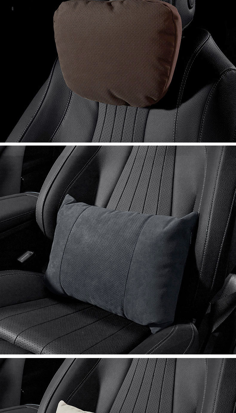 Suitable for S-Class Maybach Car Headrest Lumbar Support Car Neck Pillow Cushion Tesla Bmw Same Model Car Accessory