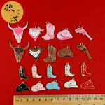 牛仔帽DIY滴油饰品配件单吊牛仔靴可爱手绳挂件小香风款项链吊坠