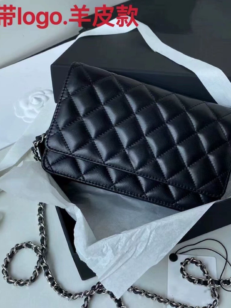 Квадратная цепочная сумка-подушечка, стиль Chanel, черный какао или замша, 19×4×12 см