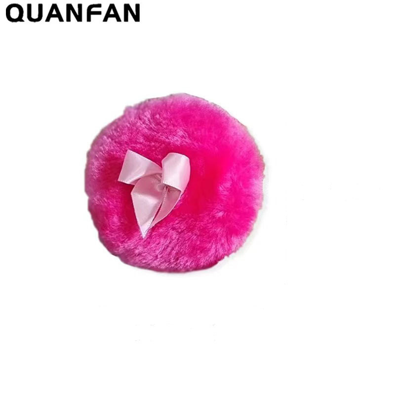 Soporte de terciopelo polvo de cuerpo puff polvo soplo largo esponjoso esponja esponjoso polvo suelto polvo denso pastel de maquillaje de reemplazo