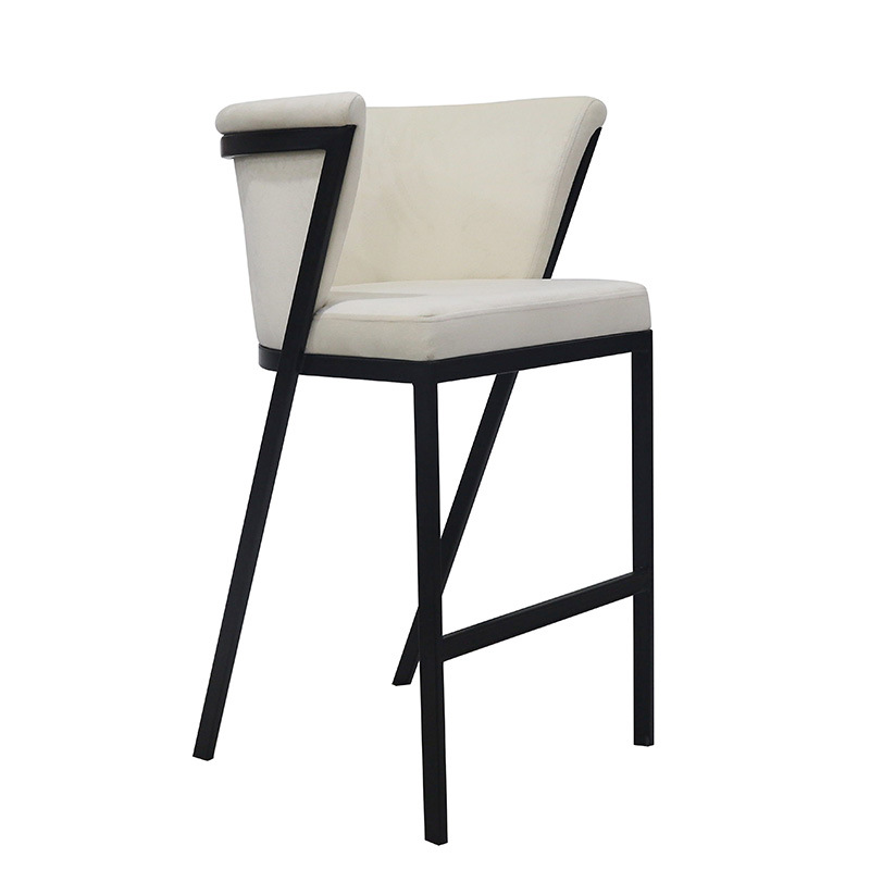 Silla de bar casera nórdica alta silla de bar respaldada alta recepción silla elevadora image 4
