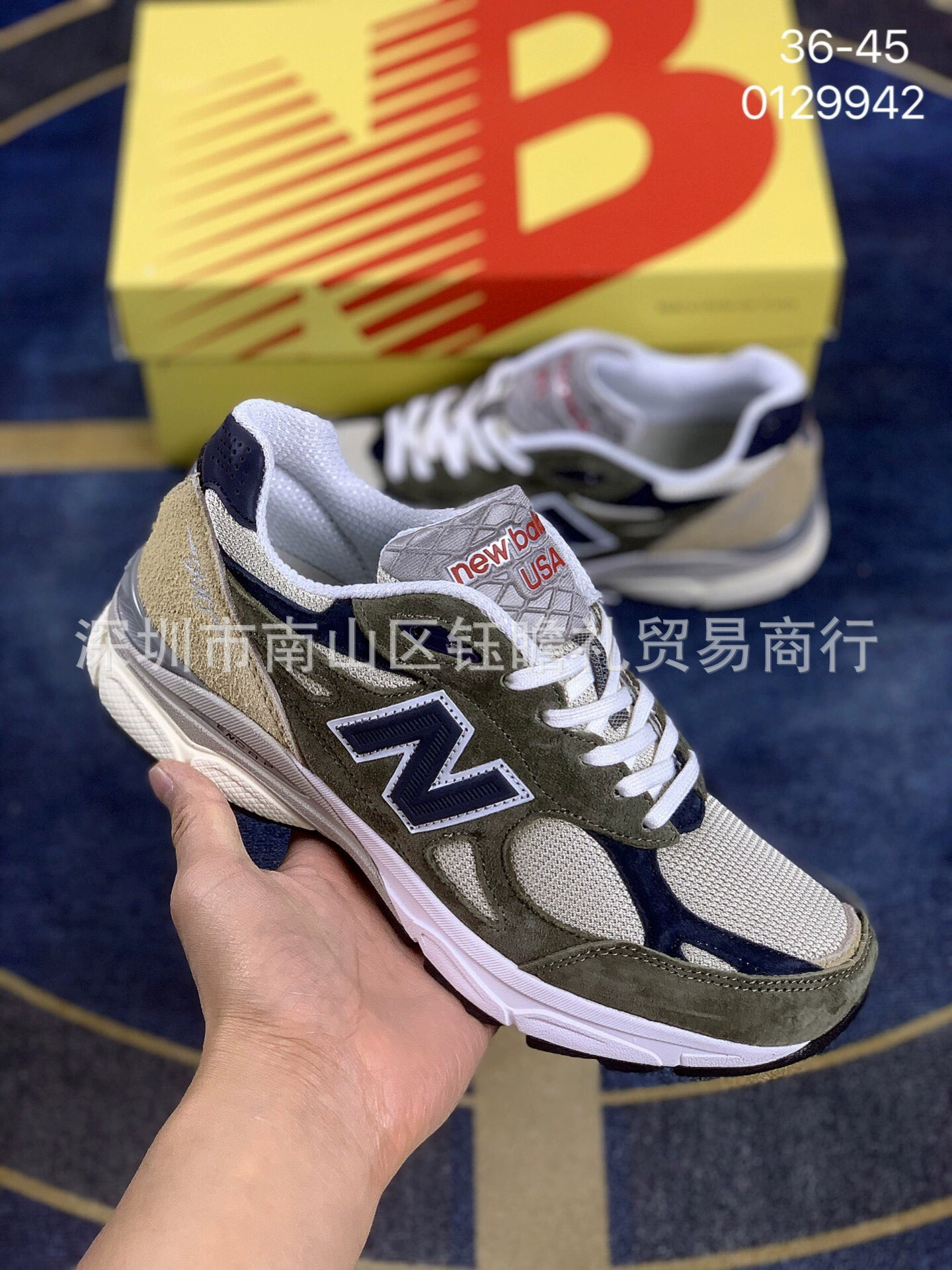 Кроссовки (New Balance) повседневные из сетки и замши, легкие, размеры 36–45