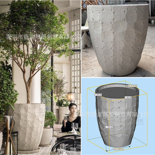 Manufacturer of Outdoor Fiberglass Flower Pots, Shopping Malls, Hotels, Parks and Squares, Mobile Planting and Display Creative Flower Pot Ornaments