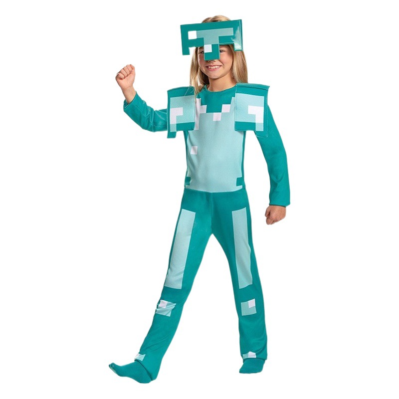 Mi mundo armadura de diamante juego infantil tema Cosplay Halloween junio 1 traje de rol