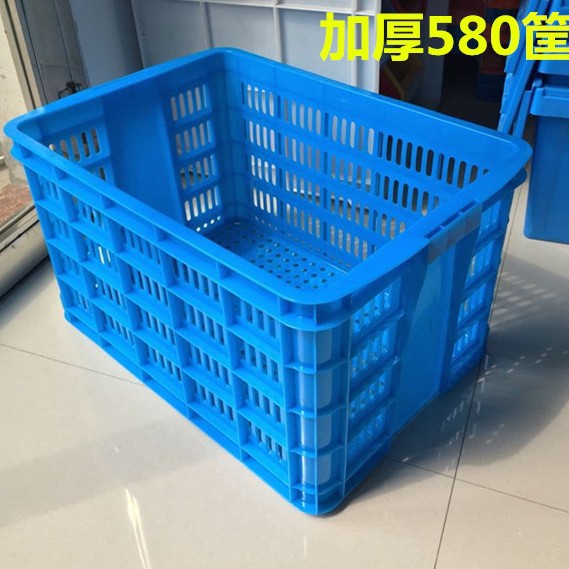 加厚塑料筐框周转箱长方形筐子大号收纳胶框工业胶箱快递匡大框子