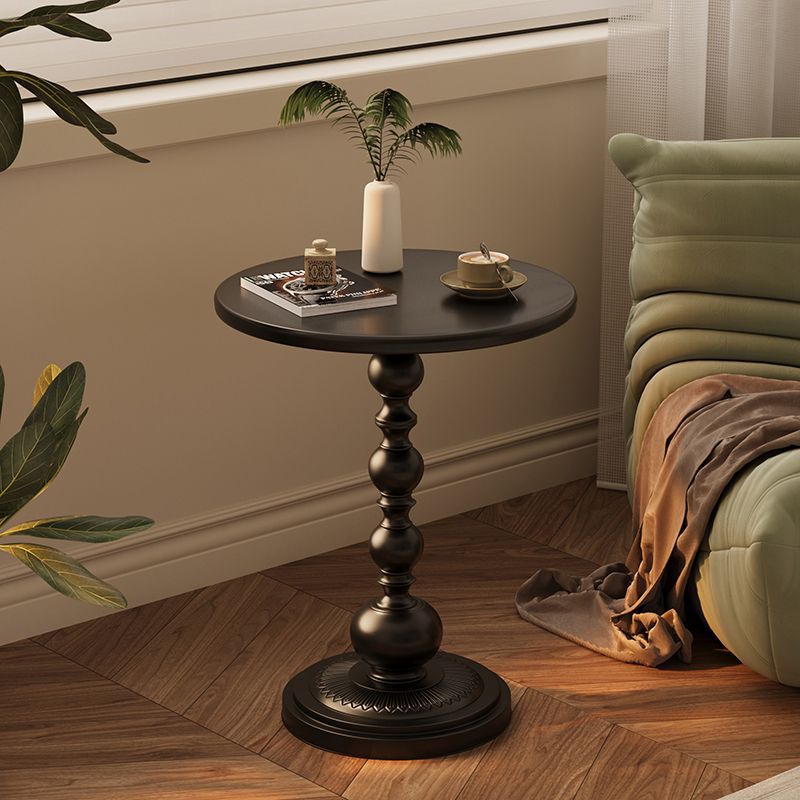 Living Room Light Luxury Sofa Side Table, Small Coffee Table, Retro Corner Table, Wrought Iron Bedside Storage, Balcony Small Round Table