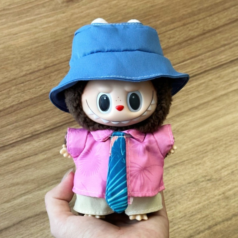 17cmラブブ服、ラブブベビー服、第一世代、第二世代、第三世代の座りパーティードール服スーツに適しています。