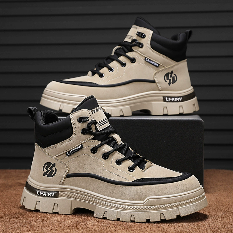 Мужские сапоги Martin осенние и зимние новые высокие кожаные лапши на открытом воздухе