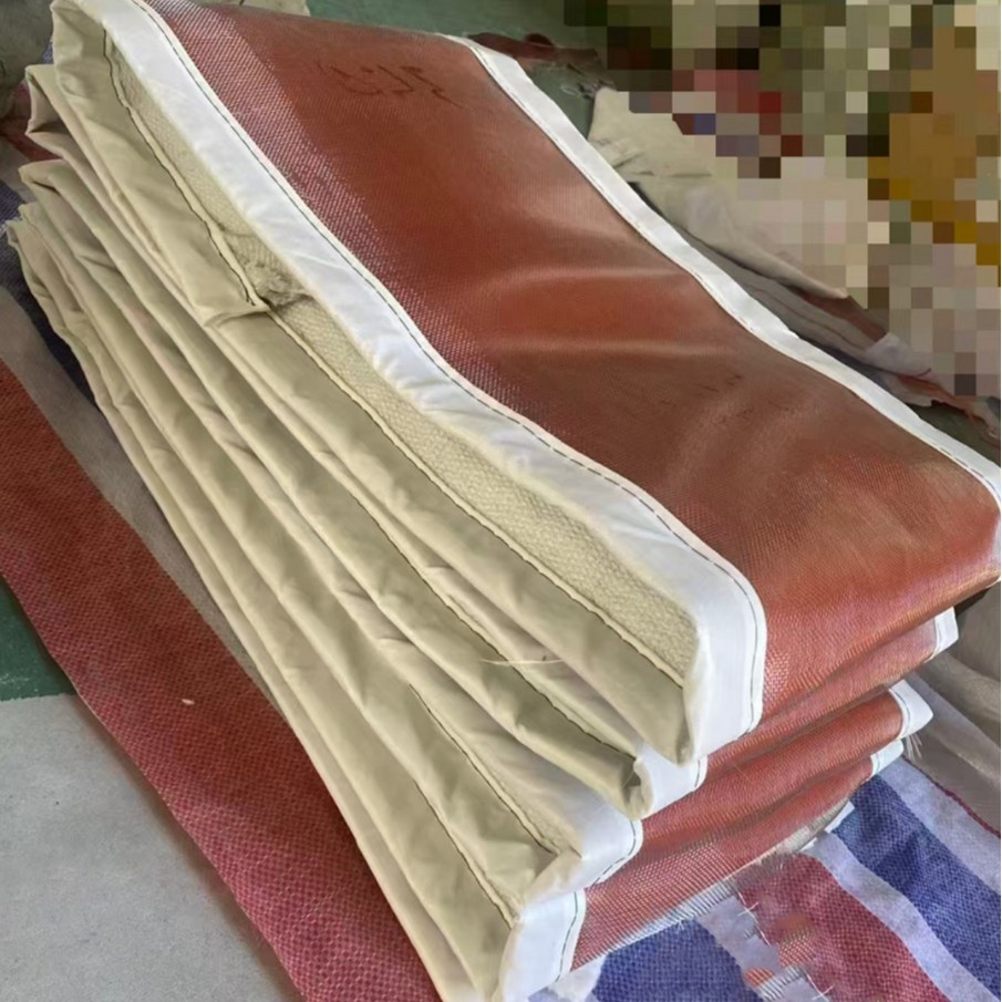 电厂高温锅炉烟道用硅胶陶瓷纤维复合非金属织物补偿器圈带蒙皮布