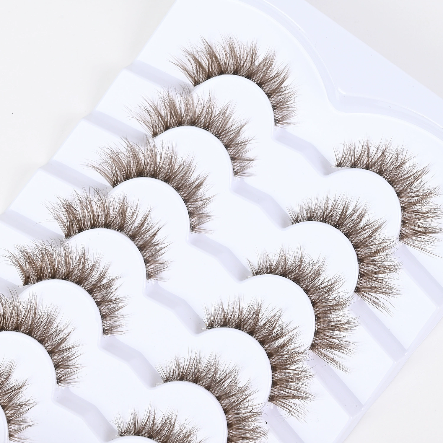 美伊吖 (Cross-border trading), three dimensional curling brown transparent false eyelashes for eyelashes