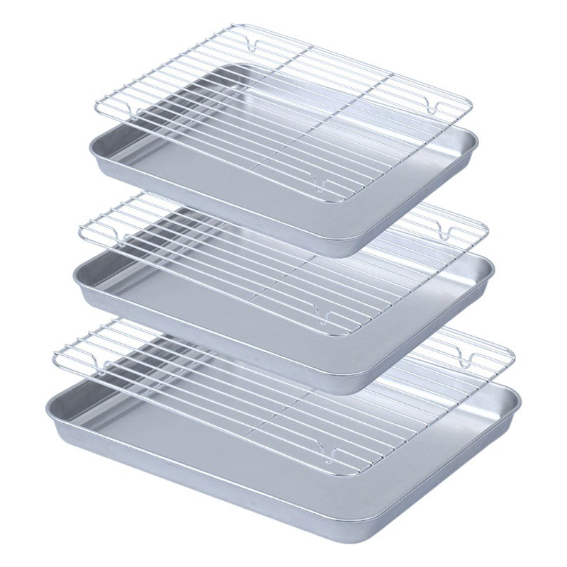 Плоская квадратная пластина из нержавеющей стали 430 в японском стиле, сливной поддон, печь, специальная сетчатая стойка для барбекю, сливная тарелка для масла