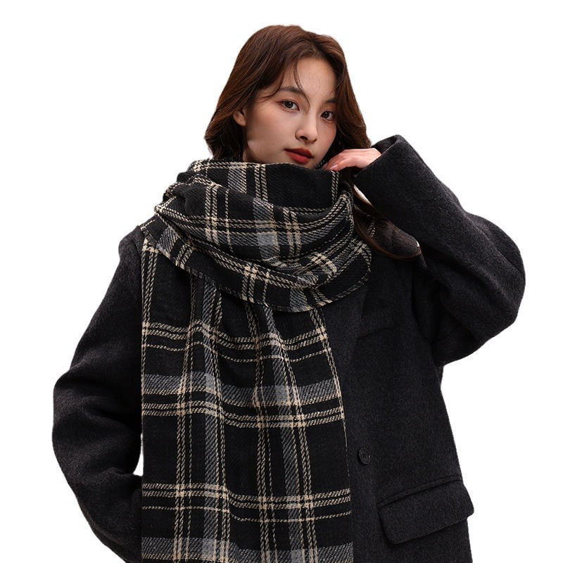 Couple Winter Thickened Versatile Student Giving Boyfriend Birthday Gift 2024 New High end Luxury Scarf_voghion.com