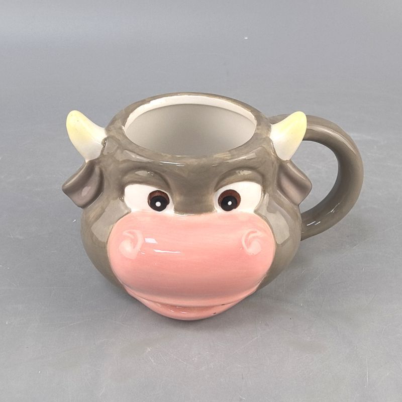 Taza de Porcelana con Animales en 3D de Porcelana Blanca Protección del Medio Ambiente, Con Mango para el Hogar image 5
