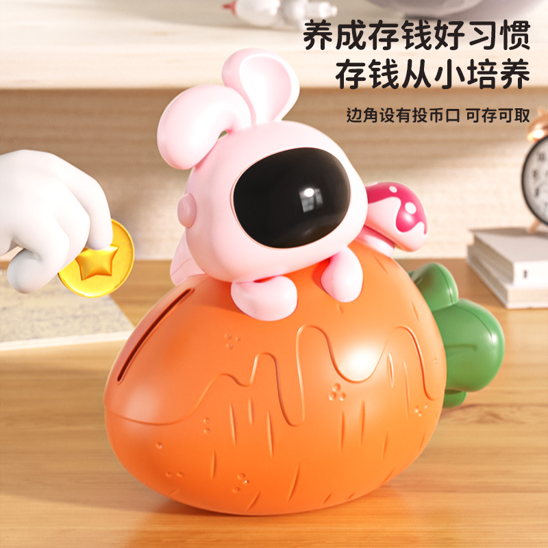 Nuevo depósito de ahorro transfronterizo se puede guardar con luz nocturna astronauta chico creativo charlar con el mismo dinero ahorrar dinero