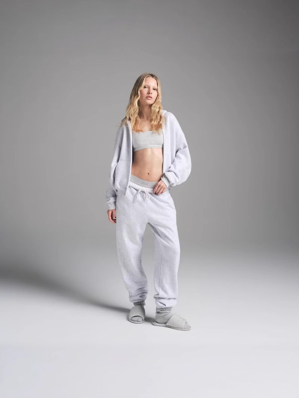 SKIMS卡戴珊COTTON FLEECE JOGGER抓绒运动休闲长裤收脚|undefined