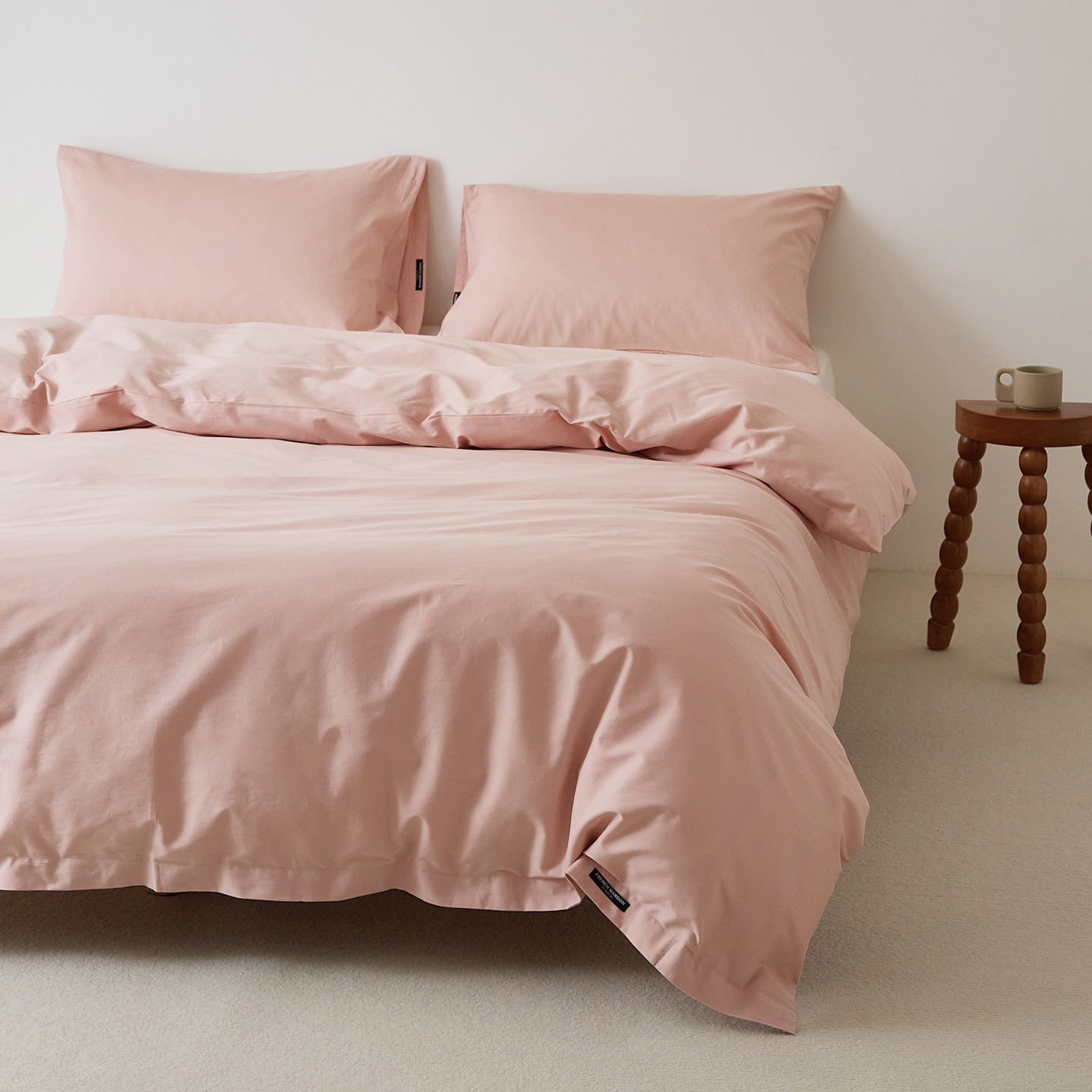 100s純綿の綿の長い綿の毛を磨いて布団カバーの単品の秋冬の厚いベッドカバーの綿の布団カバーの純色のシーツの枕カバー