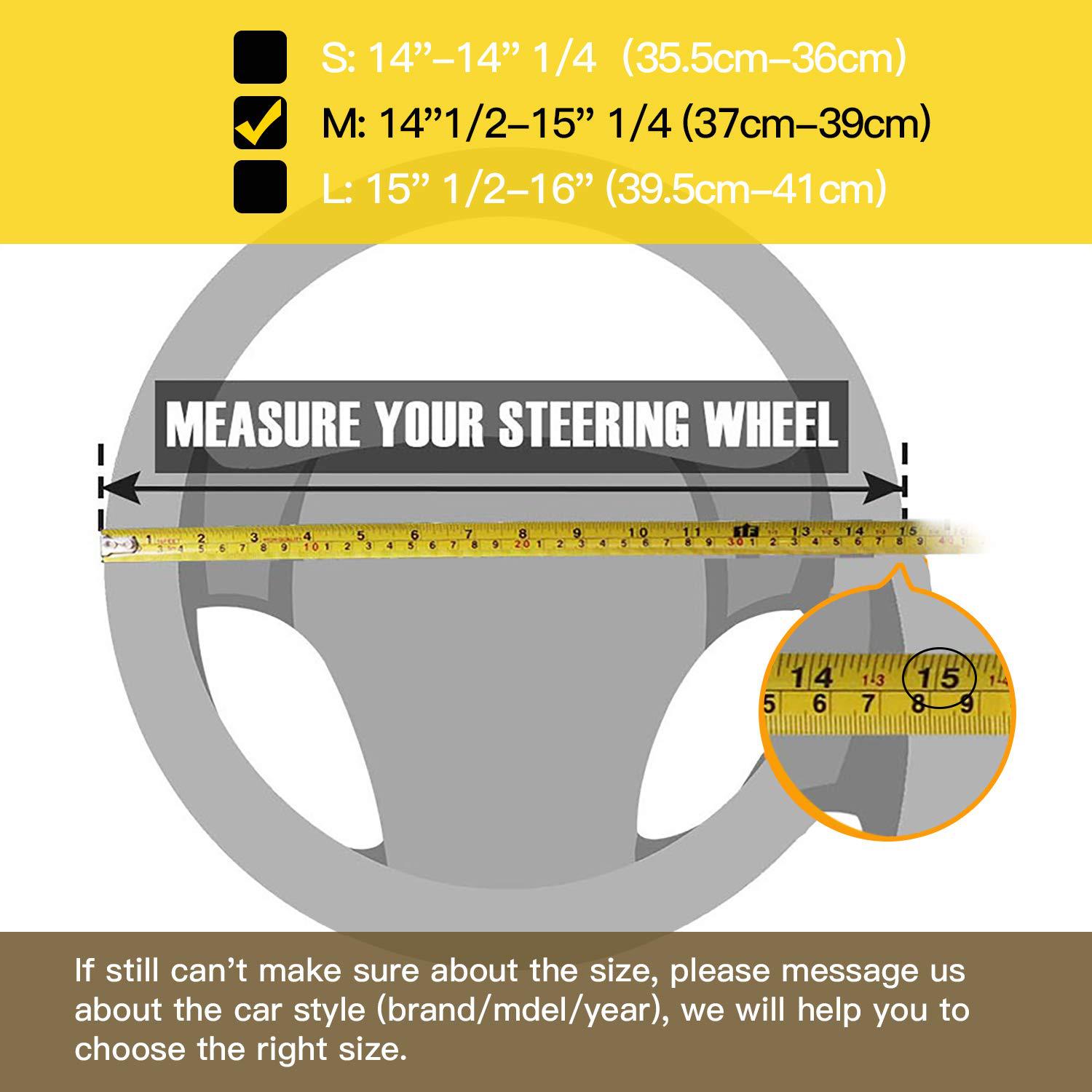 Source Factory Cross-Border Car Diamond-Studded Steering Wheel Cover with Inner Ring, Full Rhinestone Car Interior Handle Cover