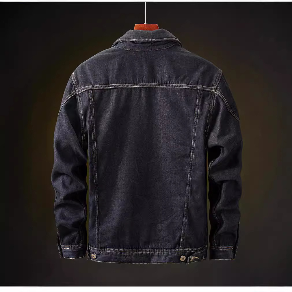 2018 invierno nuevo abrigo de mezclilla de los hombres forrado de lana gruesa caliente abrigo acolchado de algodón coreano de moda delgada más tamaño chaqueta