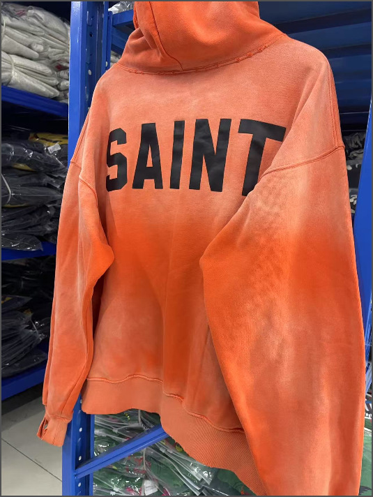 Sweatshirt com capuz unisex letras estampado estilo desgastado_voghion.com