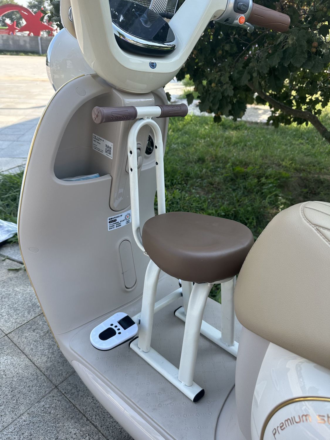 Electric Vehicle Child Seat, Electric Motorcycle Small Stool Seat, Foldable Footrest Seat, Detachable Fence Seat, Hot-Selling