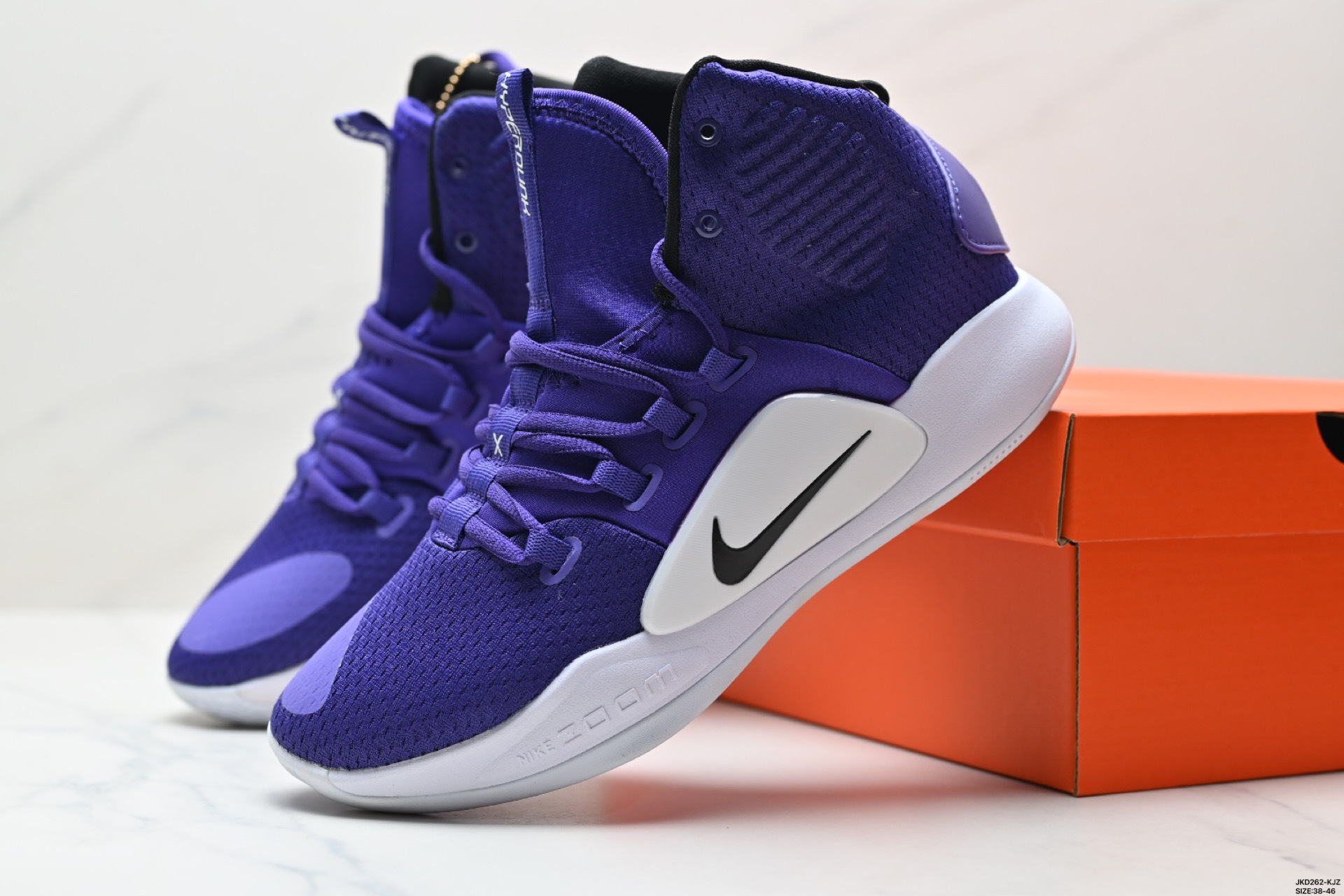 Zapatillas de baloncesto de combate real seemax Hyperdunk X 10 amortiguación hombres y mujeres entrenamiento deportivo zapatos casuales HD2018