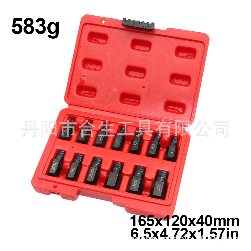 Dispositivo de extracción de tornillo de cabeza rota en pulgadas, llave de múltiples estribos, diente deslizante, alambre roto, tornillo roto, juego de herramientas de extracción