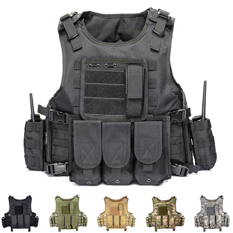 Multifunctional Outdoor Amphibious Tactical Vest Camouflage Field Quick Release Vest Military Equipment Cs Magazine Vest in Stock