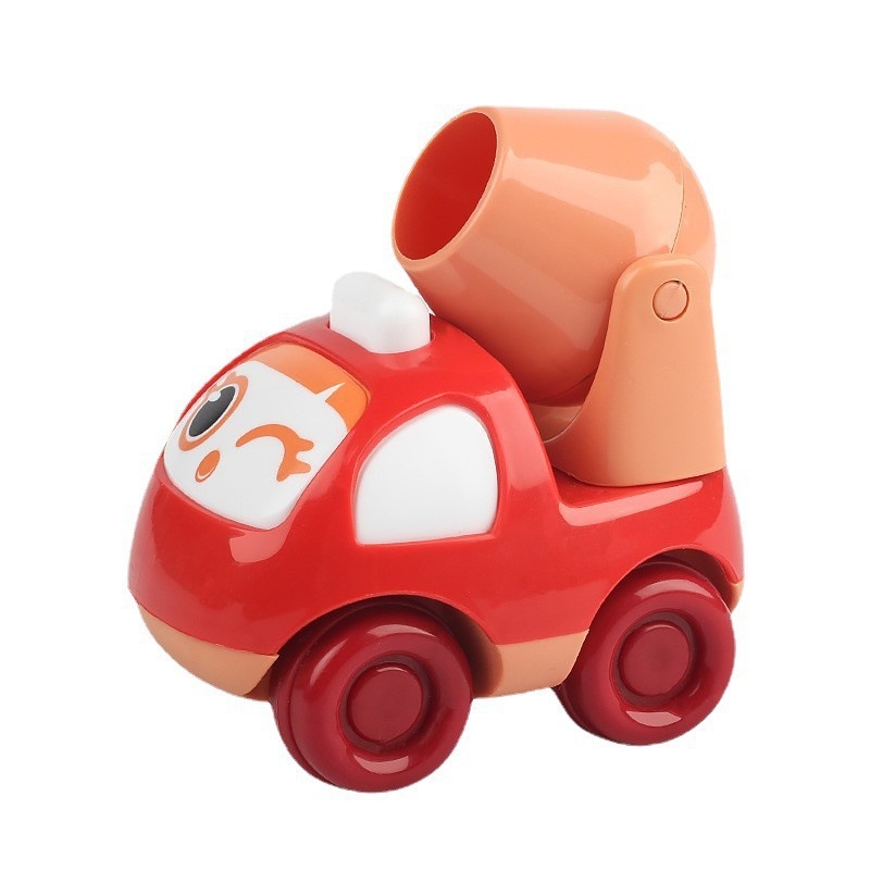 卸売ドロップシッピング楽しい漫画エンジニアリング車両掘削車落下耐性男の子と女の子子供シミュレーションおもちゃ慣性プレス車|undefined