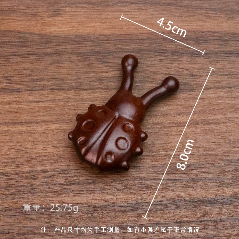 小さなカエルマッサージコーム、経絡コーム、鼻と目の浚渫漫画彫刻木製コーム、ヘアセラピー多機能サンダルウッドコーム|undefined