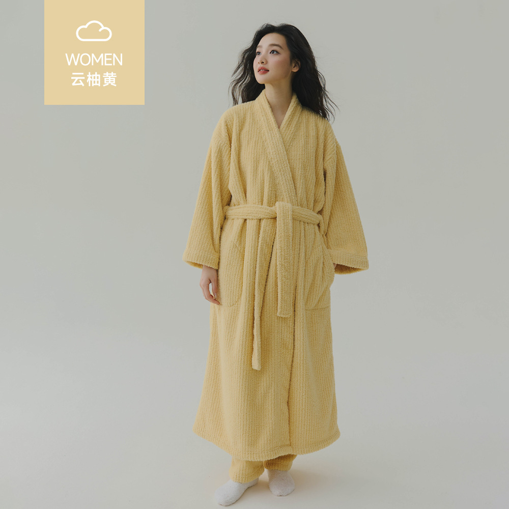 Yunyou yellow nightgown + pants-women