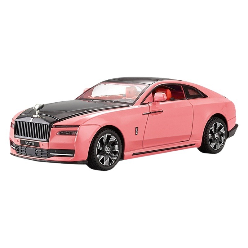 Coche de aleación Flash 1:24, colección de luces con suspensión de cuatro ruedas, Boutique, adorno de moda, juguete Douyin, modelo de coche superventas