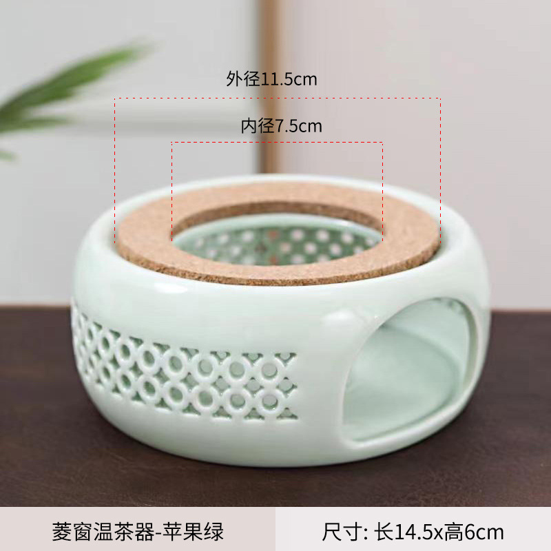 Calentador de Té de Cerámica para Vela para Ceremonia del Té