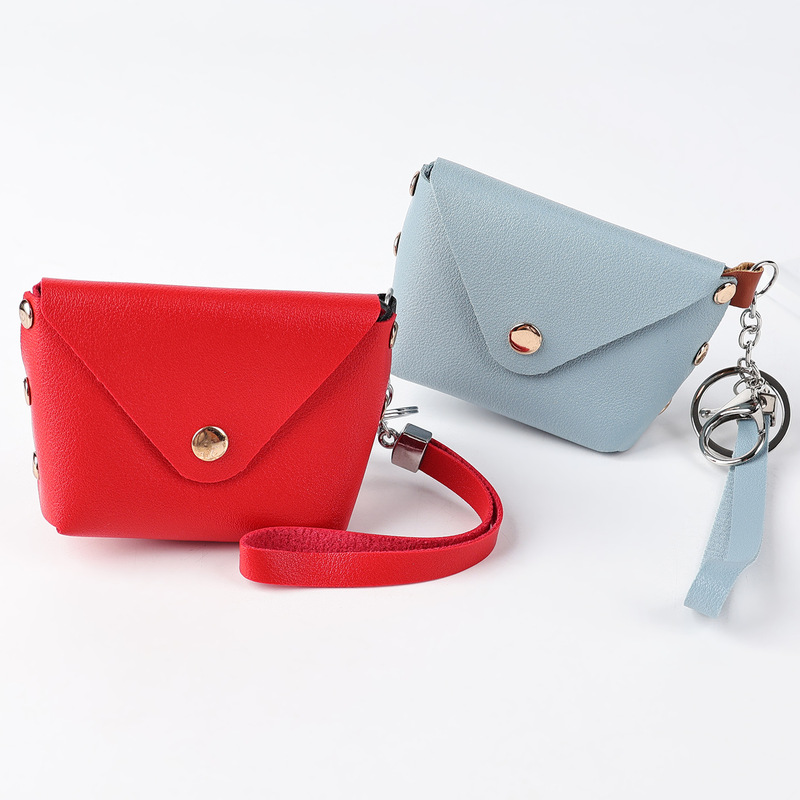 New Korean-style mini bag, keychain, leather flap, snap closure, coin purse, PU leather lipstick and key storage bag New Korean-style mini bag, keychain, leather flap, snap closure, coin purse, PU leather lipstick and key storage bag