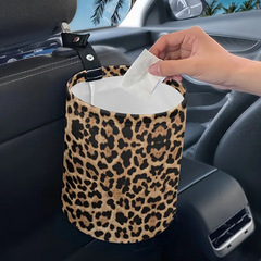 Car Trash Can, Outdoor Waste Bin, TEMU Hot Sale, European and American Factory Direct, Customizable Pattern, Suitable for Foreign Trade