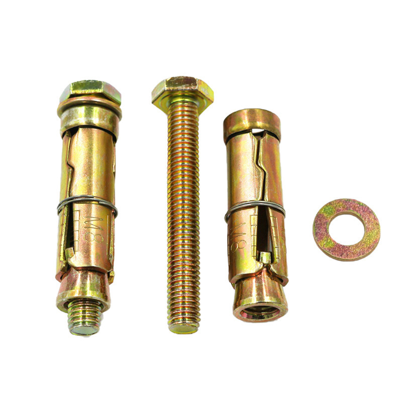 Three-piece gecko three-piece expansion bolt color zinc blue white zinc three-piece four-piece gecko heavy three-piece gecko
