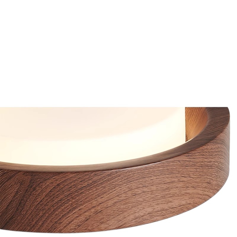 Lámpara de techo de dormitorio, estilo antiguo, pasillo de color nogal retro americano, lámpara de habitación de libro de dormitorio principal, protección ocular de espectro completo, súper brillante