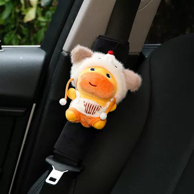 Seat belt shoulder pad Shoulder Pad Cute Car - puppy-hat-sitting-capybara-lulu-shoulder-cover-single-genuine-doll-no-specifications