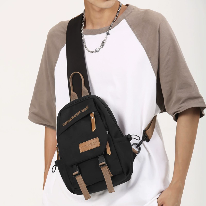 Shoulder bag, universal capacious Japanese chest bag, one-shoulder bag for leisure, backpack, shopping bag, 2023 collection