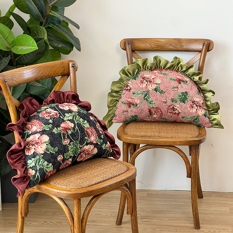 Light Luxury Floral Shaped Throw Pillow, High Aesthetic Sofa Cushion, Bay Window Cushion, Headboard Large Pillow, Dumpling Pillow, Removable and Washable