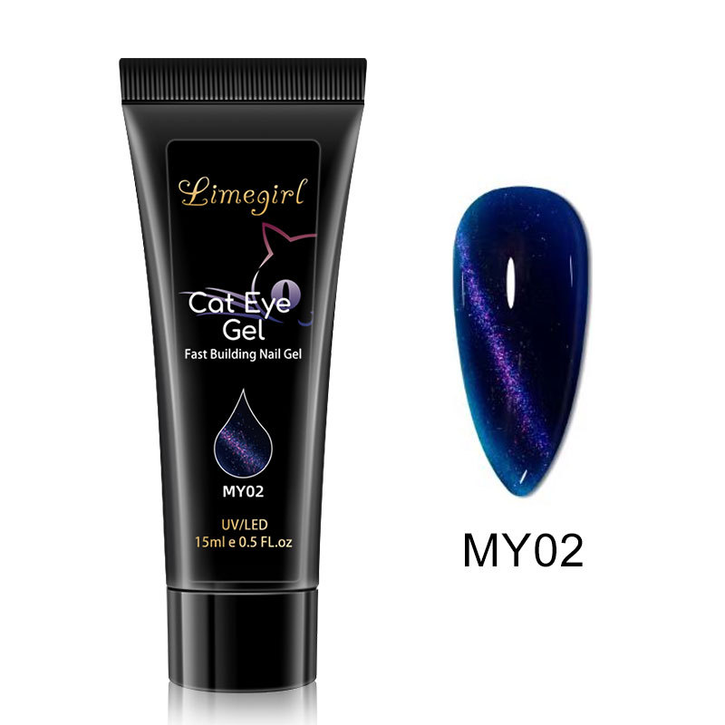 12 colores pegamento de extensión de brillo de uñas pegamento de extensión de lentejuelas de uñas pegamento de extensión rápida indolora Glitter pegamento de extensión de cristal