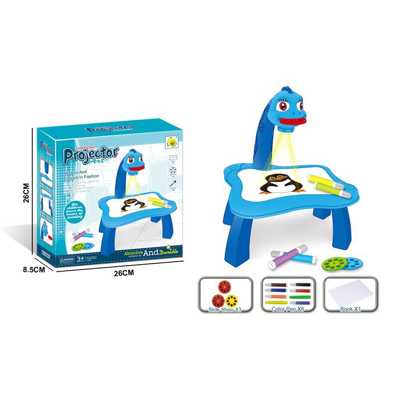 Cross-Border Kidsren's Projection Drawing Board Graffiti Writing Board Kindergarten Painting Table Toys Wholesale Only for Export