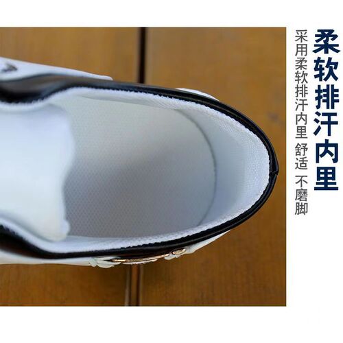 Spring new style loafers, casual shoes for men, trendy shoes, breathable Korean-style trendy leather shoes, versatile white shoes for men.