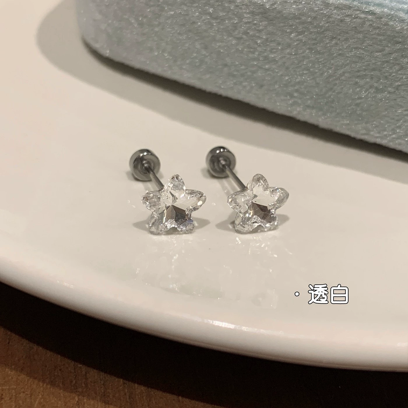 Stud Earrings (Millennium Rose) 8 mm rose‑cut zircon, straight‑pin and flat‑back screw options, assorted colors